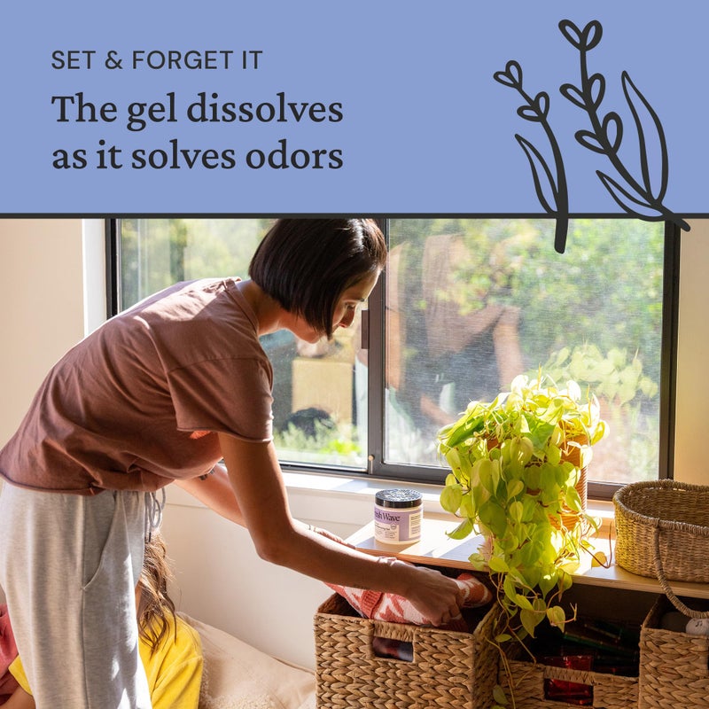 Fresh Wave Lavender Odor Removing Gel, 15 oz. | Odor Absorbers for Home | Safer Odor Relief | Natural Plant-Based Odor Eliminator | Every 15 oz. Lasts 30-60 Days | for Cooking, Trash & Pets - Image 5